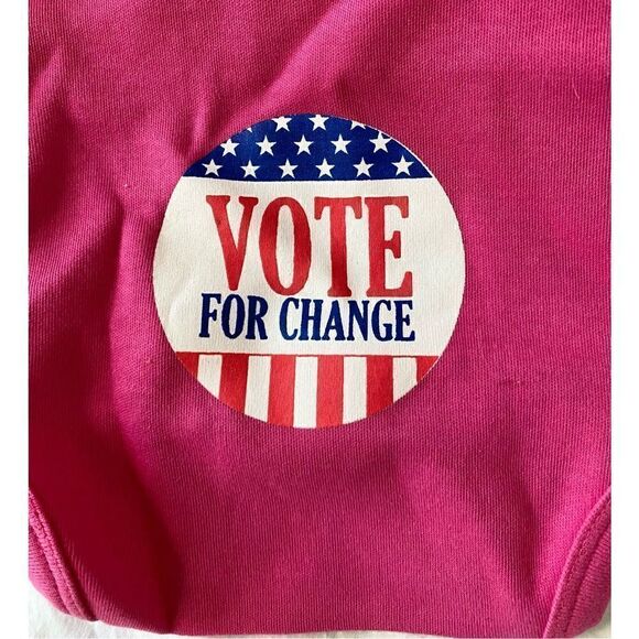 NWT Sara Kety Baby Candidate Bodysuit “Vote For Change” Sz: 0-6m - Picture 3 of 5